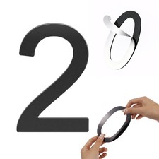 Self-adhesive 3 Inch House Numbers Acrylic House Number Modern House Numbers Bla