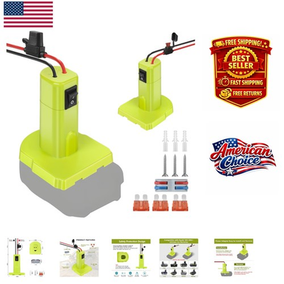 #ad Lightweight RYOBI 18V ONE Battery Adapter with Fuse for Safe DIY Adventures $14.99