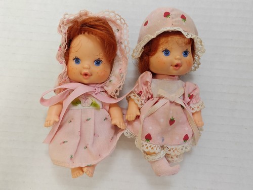 Lot Of 4 Vintage 1984 AGC Strawberry Shortcake Berry Baby Dolls - Picture 2 of 16