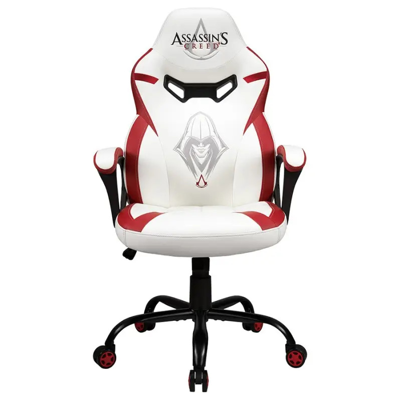 Chaise gaming Junior Assassin s Creed de couleur noire et rouge pour enfant