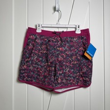 Columbia NWT Omni-Shade Sandy Shores Youth XL 18/20 Girl's Board Shorts Fuchsia