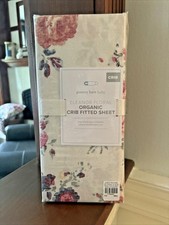 Disney Pottery Barn CRIB TODDLER bed SHEET baby Floral holiday Christmas gift m