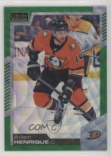 2020-21 O-Pee-Chee Platinum Emerald Surge 6/10 Adam Henrique #81 0c3