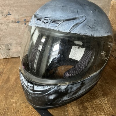 W2 IV2 HY 901 DOT Motorcycle Helmet Size XL GREY Used FMVSS #218 Certified