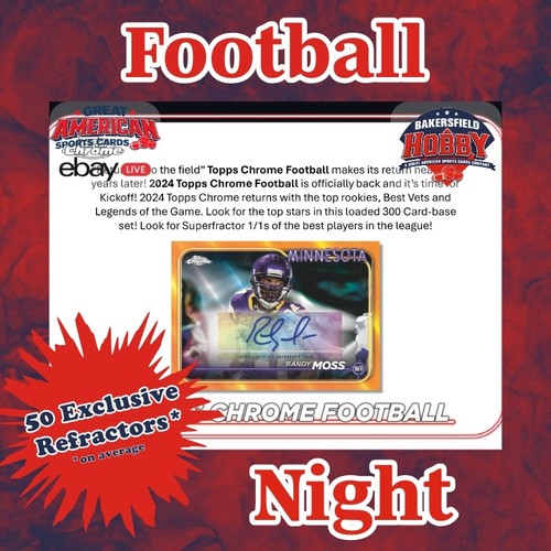 Tampa Bay Buccaneers - 2024 Topps Chrome Football - 5 Mega Box Break 🔥🏈