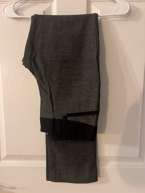 Express Columnist Gray with Black Dress Pants, Size 2 Regular