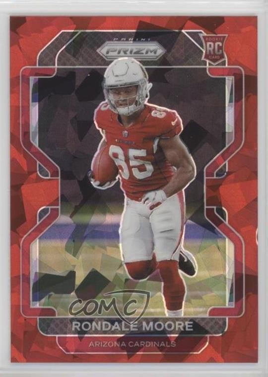2021 Panini Prizm Rookie Red Ice Prizm Rondale Moore #347 2l4