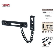 Chain Door Guard Lock,Door Chain Locks with Safety Spring Anti-Theft Press La...