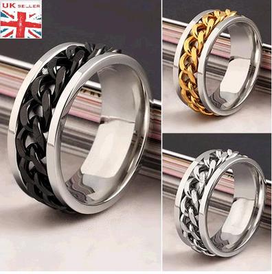 Anello Da Medazione Anello Da Uomo Con Spinner In Acciaio