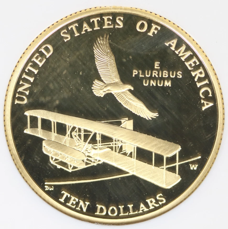 2003-W Proof First Flight $10 Gold Commemorative NGC PF69UCAM - Image 4 of 4