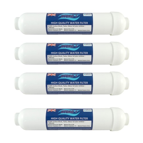 Filtro Blocco Carbonio Hydro+ H15PA con Inibitore di Scala e Push Fit 1/4" - Confezione da 4 - Foto 1 di 3