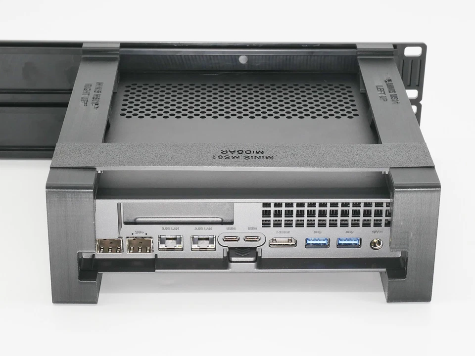 Rack mount for 1-2 miniSforum MS-01 - Add 2.nd device - fan kit - color option - Image 3 of 4