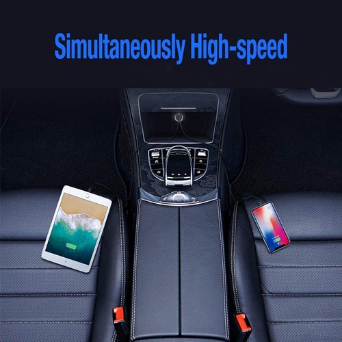 Cargador rápido de coche Qualcomm certificado QC carga rápida de 2 puertos USB 30W vehículo negro - Imagen 4 de 7
