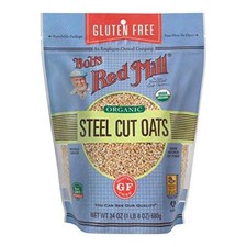 Gluten Free Organic Steel Cut Oats, 24 Ounce