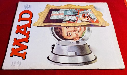 Vintage MAD Magazine Alfred E. Neuman Safe Cover #120 July 1968 Issue - Picture 2 of 4