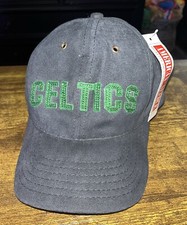 Vintage Boston Celtics Hat Adjustable Made In USA Embroidered Cotton Official