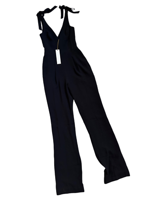 dress the population black jumpsuit Dress the Population Sandra Jumpsuit - Black