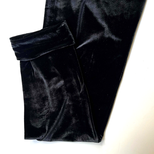 Vintage Polo Sport By Ralph Lauren Black Women's Leggings Velvet Size M - Picture 4 of 9