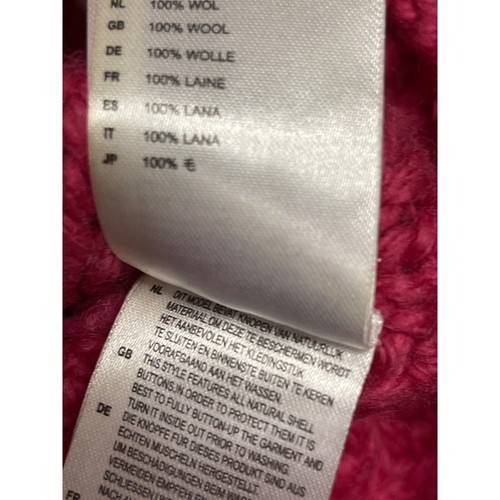 Oilily Pink Chunky Knit Shell Button Wool Cardigan Sweater Girl's Size 128 Size - Picture 9 of 9