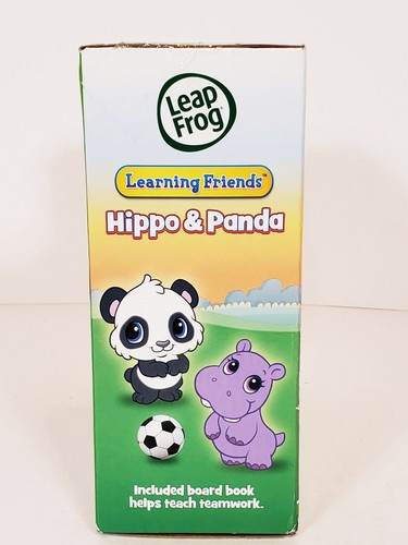 Nuevo conjunto de figuras de fútbol de rana salta hipopótamo y panda con libro de tablero amigo de aprendizaje - Imagen 4 de 7