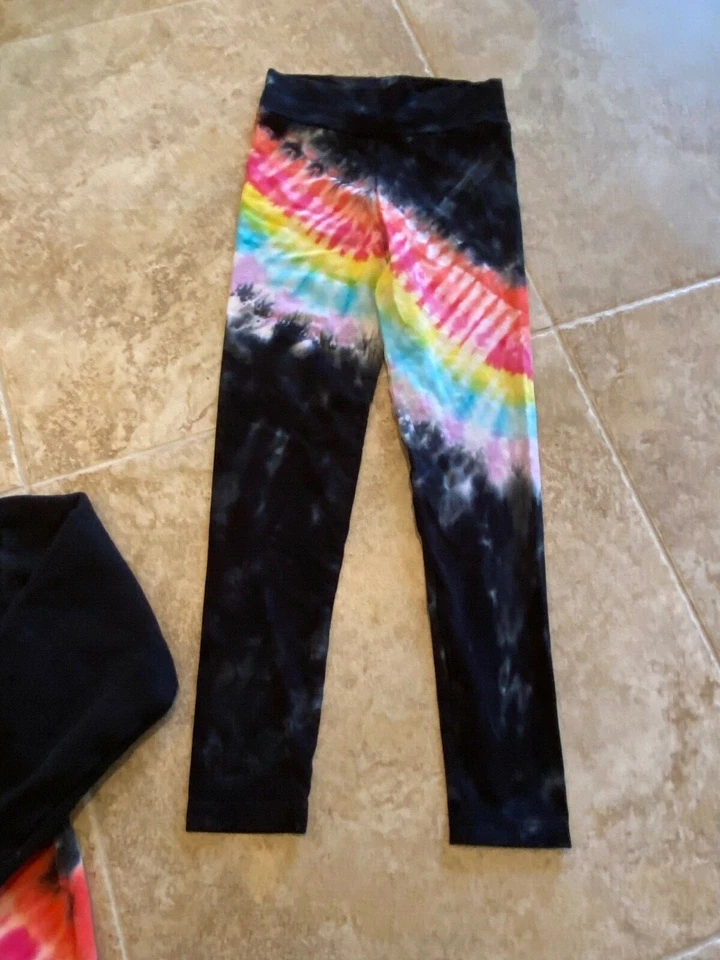 Flowers By Zoe Girl's XL Tie Dye Outfit Sweatshirt & Leggings - Image 3 of 4