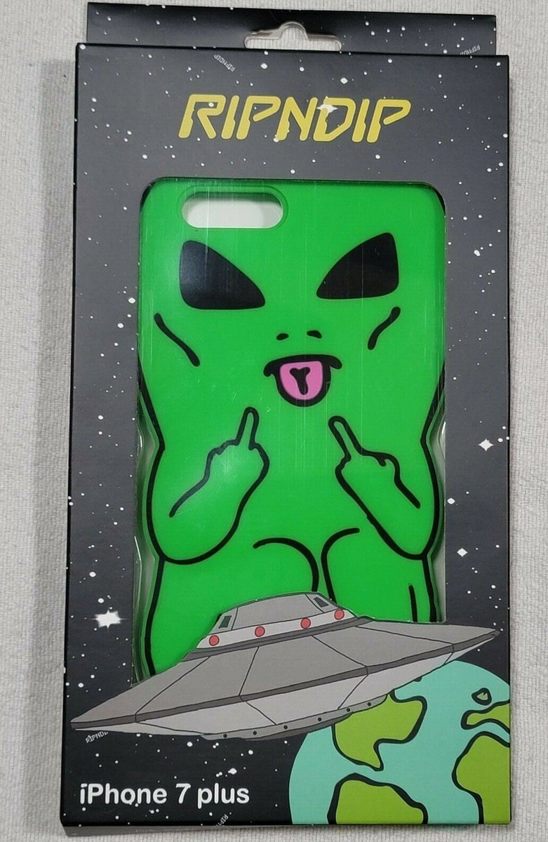 RIPNDIP エイリアンバック RIPNDIP We Out Here Alien Green iPhone 7+/8+ Case RIP'n'DIP
