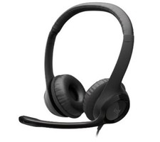 Logitech H390 USB Wired Stereo Computer Headset, Black