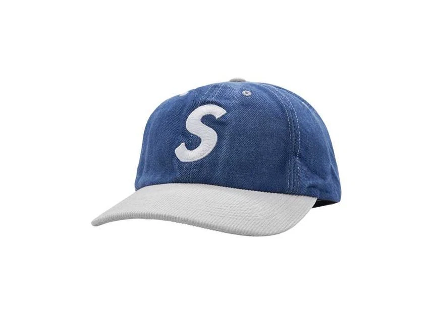 Denim lavé Supreme 2 tons logo S 6 panneaux
