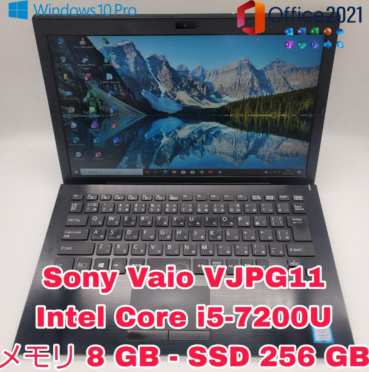 SONY VAIO VJPJ11C12N i5 8GB/SSD512GB win11pro 12.5in Black From JP
