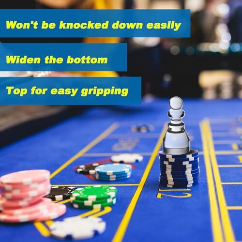 Roulette Win Marker and 2 Pcs 15 mm Roulette Balls Acrylic Roulette