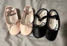 Kids ballet shoes black and pink size 10