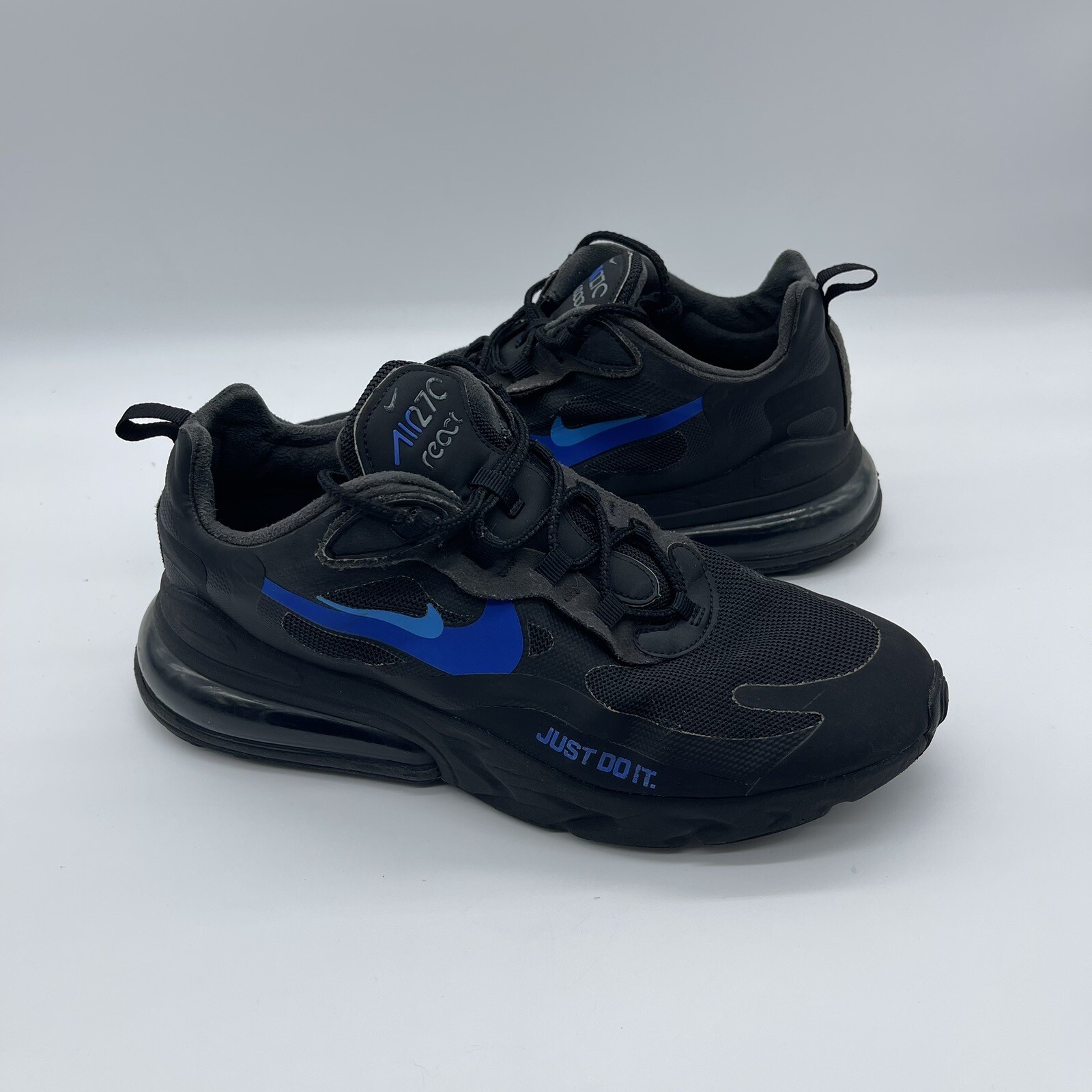 Nike Air Max 270 React CT2203-001 Just Do It Black Men's Size 10