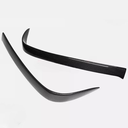 REAL CARBON FIBER FOR 15-18 LEXUS RC F RCF REAR BUMPER SIDE TRIM GARNISH CANARDS - Foto 7 di 11
