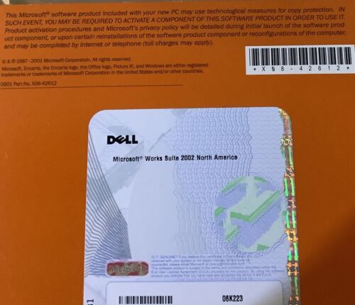 Microsoft Works Suite 2002 PC Cds Inside - Disc 1 To 5 Microsoft Works - Picture 2 of 5
