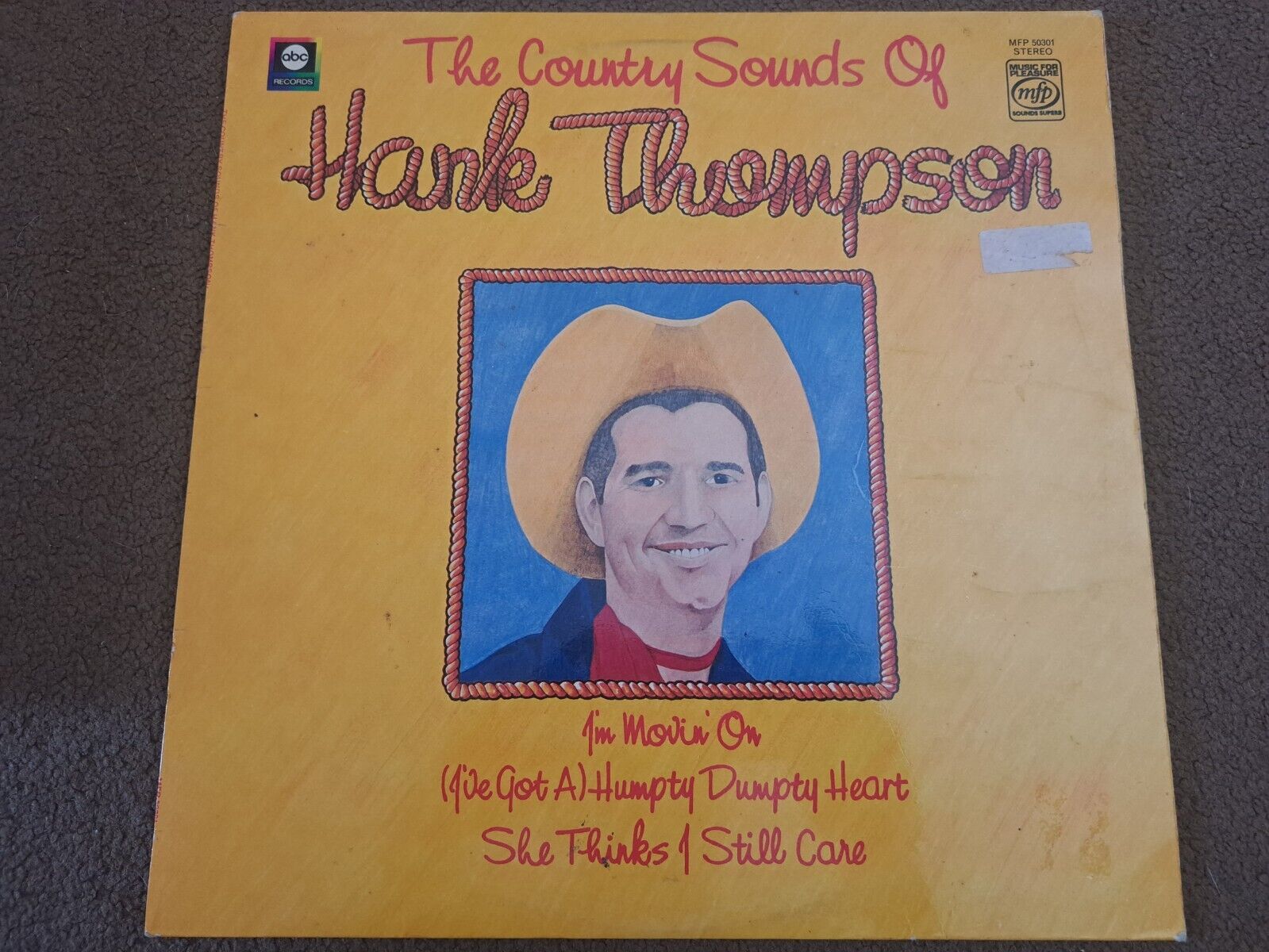 The Country Sounds Of Hank Thompson - LP ‎– Music For Pleasure ‎– MFP 50301