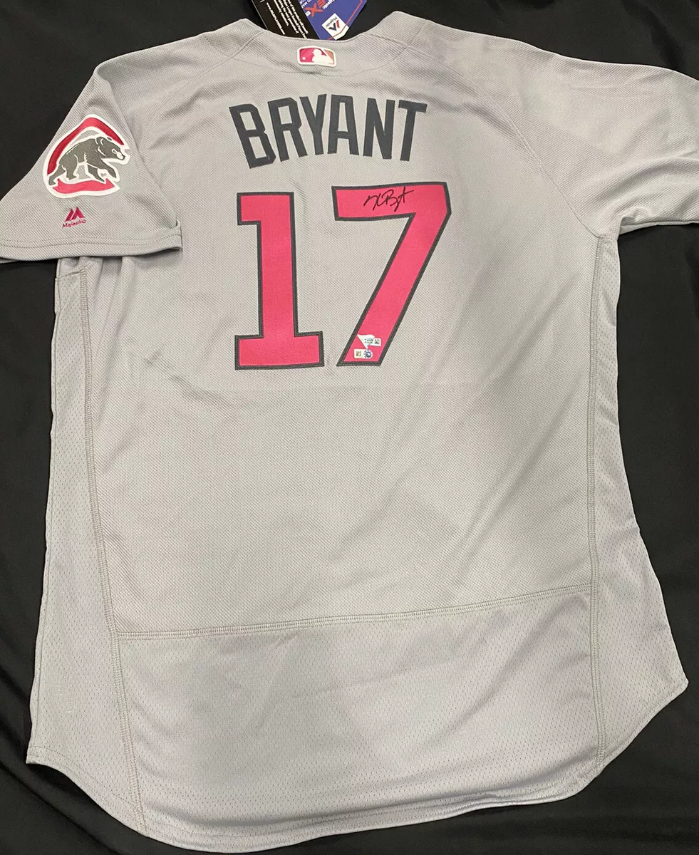 Kris Bryant Signed Authentic Chicago Cubs Mother's Day Jersey MLB Holo  Fanatics