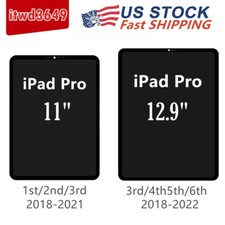 For iPad Pro 12.9 Pro 11 2018-2022 LCD Display Touch Screen Digitizer Replace US