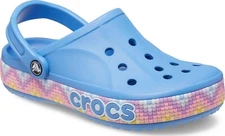 Crocs Bayaband Chevron Band Clogs Powder Blue Multi US Men's 12 EU 46-47