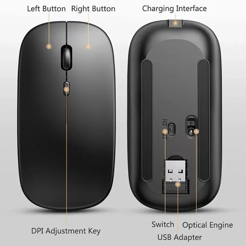 2025 Wireless Gaming Mouse Bluetooth & 2.4GHz, Ergonomic Rechargeable for PC!!!! - Picture 23 of 30