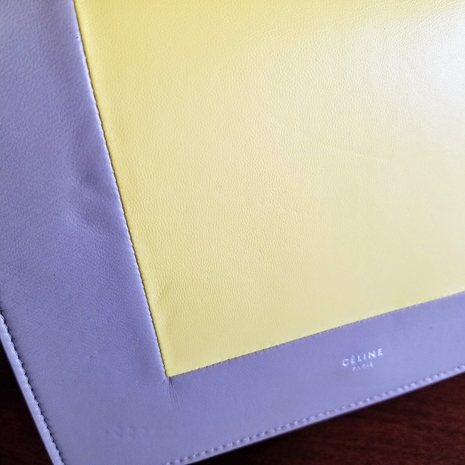 Authentic CELINE Frame Evening Clutch/Silver Hard… - image 6