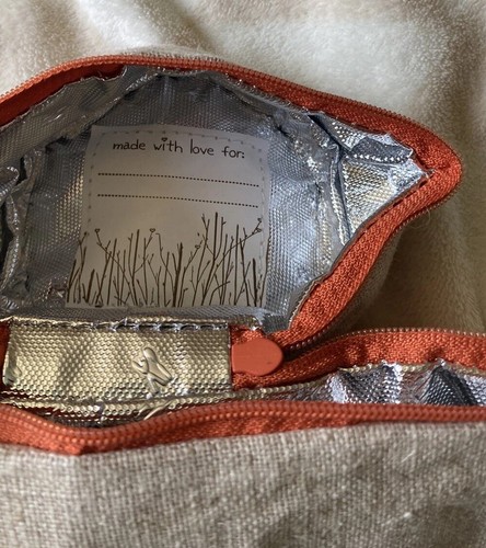So Young Insulated Bottle Bag NWT Eco-linen Fox Graphic Design - Picture 3 of 4