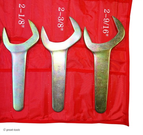 12-PC LARGE HYDRAULIC WRENCH SET – sae sizes – standard – jumbo service wrenches - Picture 2 of 2