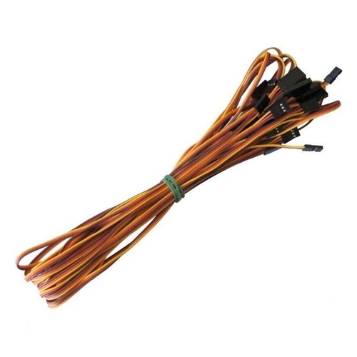 10pcs 1000mm Servo Extension Cord Cable Lead Wire JR Futaba 100cm 26AWG - Picture 2 of 4