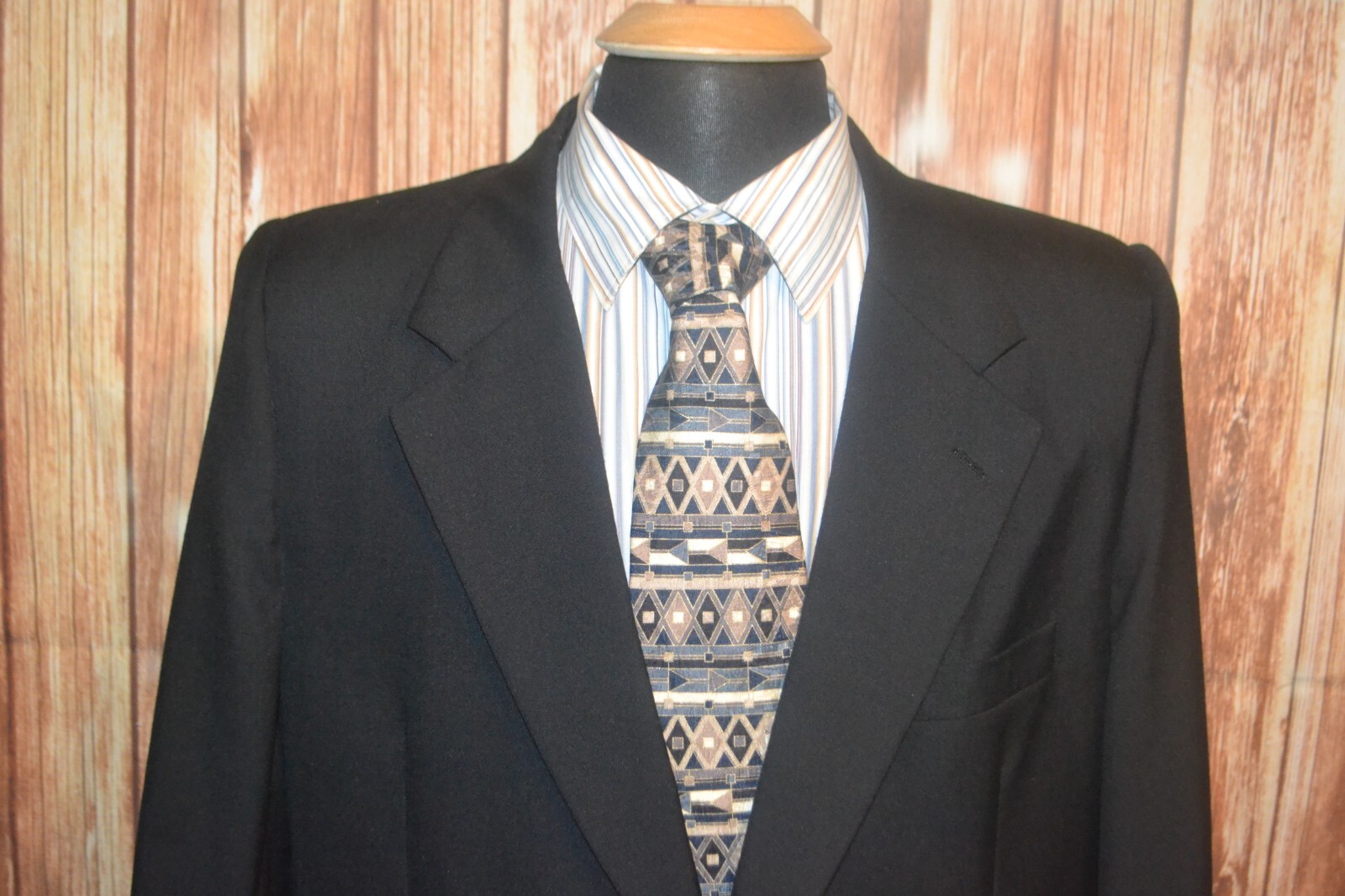 Burberrys' Men Black Wool 2 Front Silver Metal Bu… - image 2