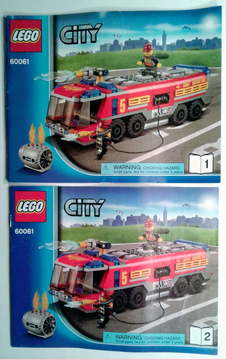 LEGO 60061 Airport Fire Truck (NEW SEALED BAGS, MANUALS, STICKERS) no box  2014