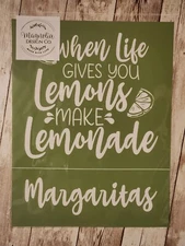 Magnolia Design Co Adhesive Reusable Silkscreen Stencil 🍋Life Gifts Lemons 🍋