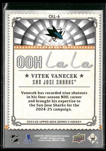 24/25 UPPER DECK SERIES 2 OOH LA LA Hockey (#OLL1-OLL30) U-Pick From List - Picture 13 of 61