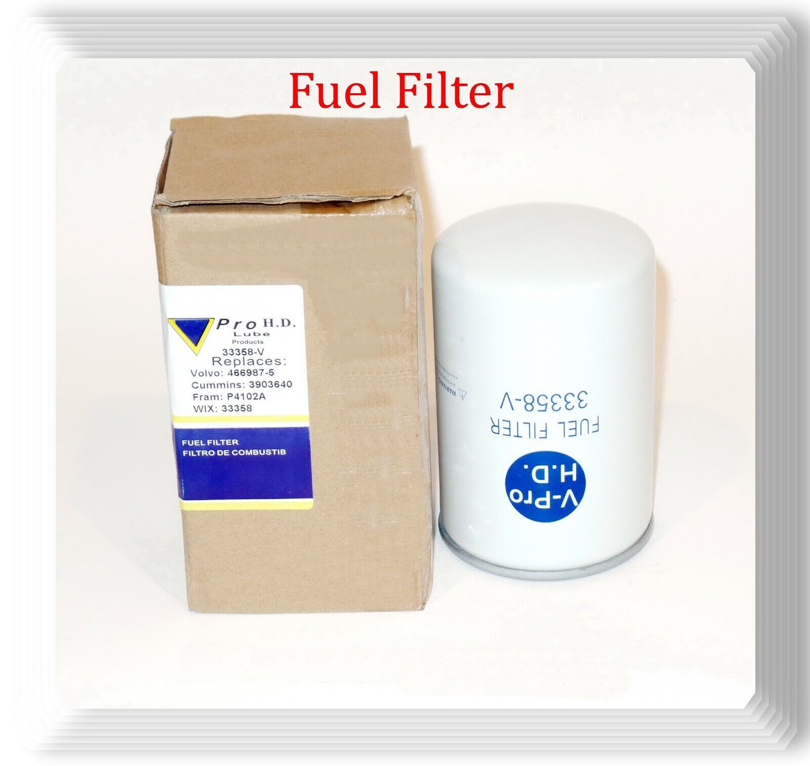Spin-on Fuel Filter Fits: WIX33358 White/GMC Deutz, Volvo Engines,Trucks