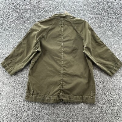 Current Elliott Jacket Womens S Green Cotton Utility Current Elliott Jacket Womens S Green Cotton Utility