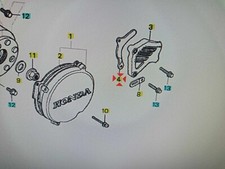 Protezione guida catena per moto Honda CR 250 e 500